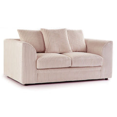 Oxford Scatter Back Full Jumbo Cord 2 Seater Sofa – Cream and Other Colours