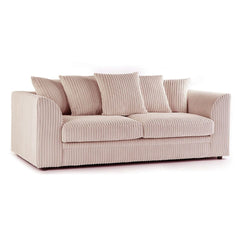 Oxford Scatter Back Full Jumbo Cord Sofa Set – Silver and Other Colours