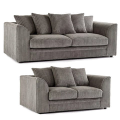 Oxford Scatter Back Full Jumbo Cord Sofa Set – Coffee and Other Colours