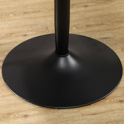 HOMCOM 75H x 70cm Two-Person Minimalistic Dining Table - Black