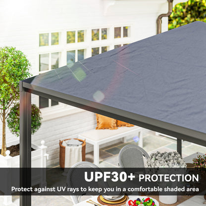 Outsunny√Ç 3√Ç x√Ç 3√Ç or 3√Ç x 6m Garden√Ç Gazebo with Extendable Awning and Wheels,√Ç UPF30+ Outdoor√Ç Metal Gazebo√Ç Canopy√Ç Shelter√Ç for BBQ, Event, Party