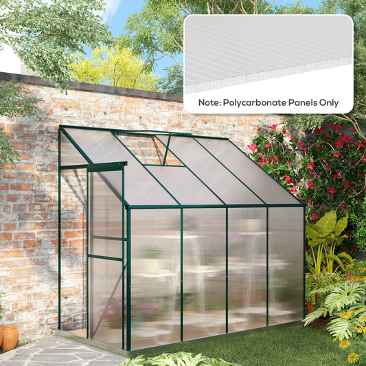 Outsunny 14 Pieces Polycarbonate Sheets, 121 x 61 x 0.4cm Twin-Wall Plastic Roofing Sheets, 10m√Ç¬≤ Replacement Greenhouse Panels, Waterproof and UV Protection, Clear