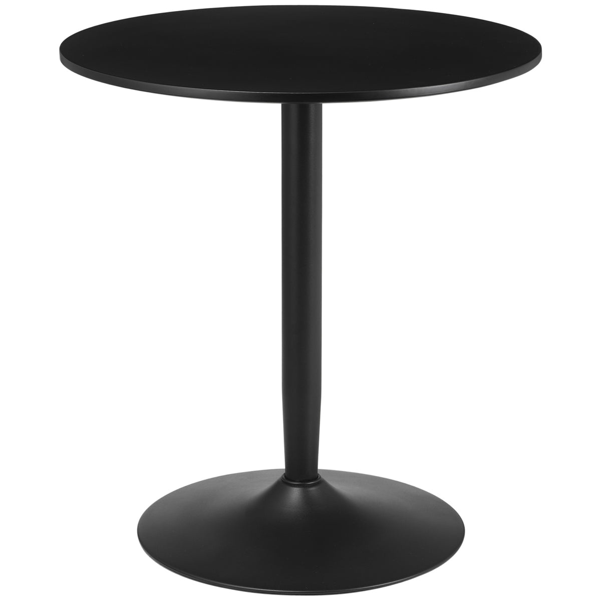 HOMCOM 75H x â70cm Two-Person Minimalistic Dining Table - Black