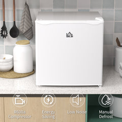 HOMCOM 35L Mini Freezer, -24√¢‚Äû∆í to -14√¢‚Äû∆í Temperature - White