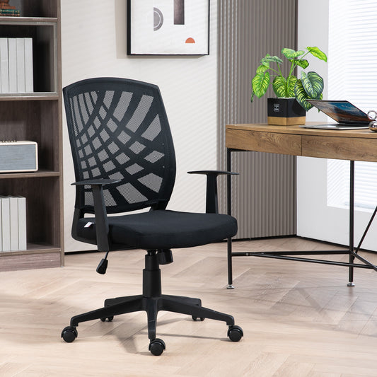 HOMCOM 97.5-106.5cm Adjustable Home Office Chair - Black