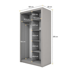 Idea ID-18 Sliding Door Wardrobe 120cm