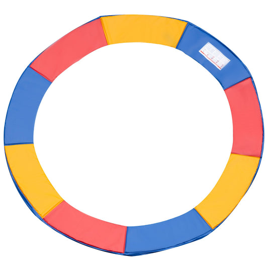 وسادة ترامبولين من HOMCOM بطول 10 أقدام، و305 سم، وإكسسوارات ترامبولين محيطة ببطانة إسفنجية وسائد بديلة وقطع غيار متعددة الألوان