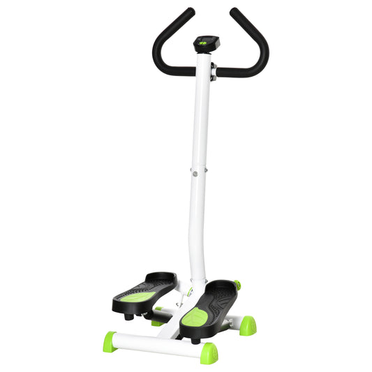 HOMCOM Twister Stepper, Step Machine with Adjustable Resistance, LCD Screen - White