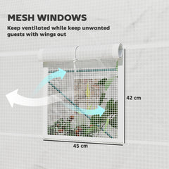 Outsunny 245 x 200cm Polytunnel Greenhouse - White