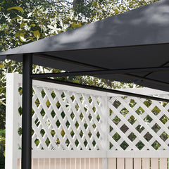 غطاء بديل لمظلة Gazebo مقاس 3 × 4 أمتار من Outsunny، غطاء بديل لسقف Gazebo (الغطاء العلوي فقط)، باللون الرمادي الداكن