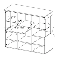 India 46 Display Cabinet 130cm