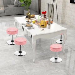 360° Swivel Vanity Stool with Removable Tray Lid-Pink