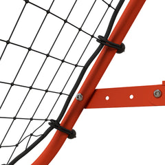 HOMCOM Adjustable Rebounder Net Kickback Target Goal for Teens Adults Training, Red