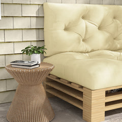 Outsunny Seat and Back Padded Pallet Cushion Set - Beige