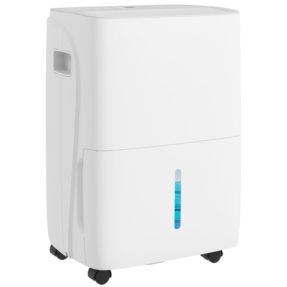 HOMCOM 30L/Day Dehumidifier with Auto-Clean Filter, Continuous Drainage, 4L Water Tank, 24H Timer, Digital Humidity Display, Dehumidifier for Home Damp, Bedroom, Condensation, Mould, Laundry Drying