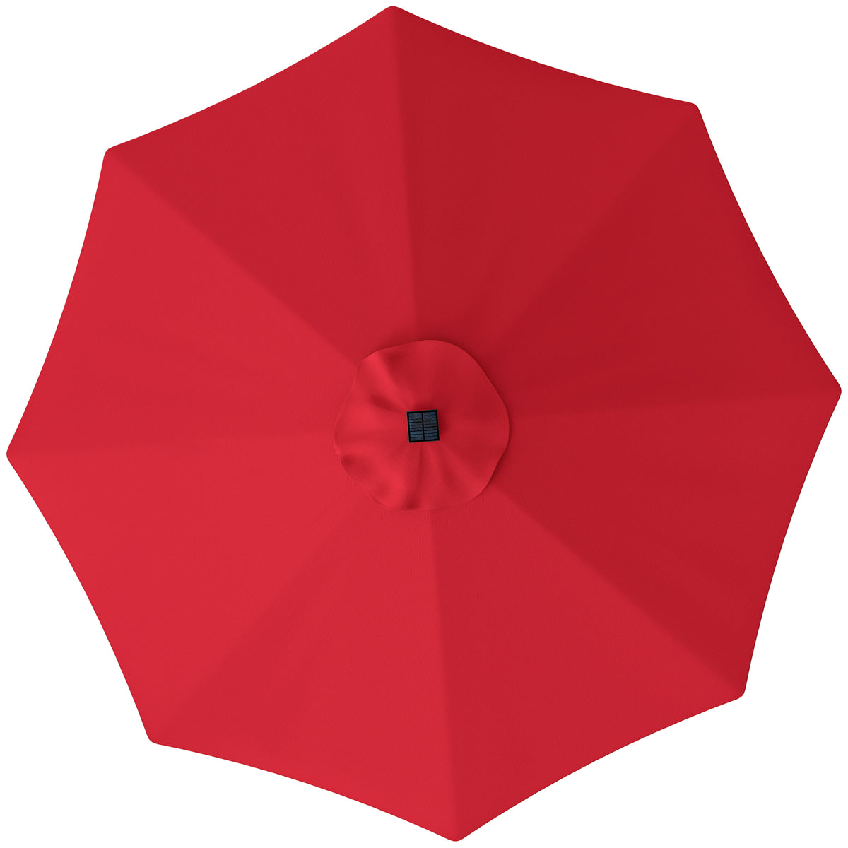 Outsunny 3 m Replacement Parasol Canopy with Top Vent, UPF 50+ Garden Parasol Replacement Canopy, 8 Rib Parasol Cover Replacement Fits Various Frames, Red