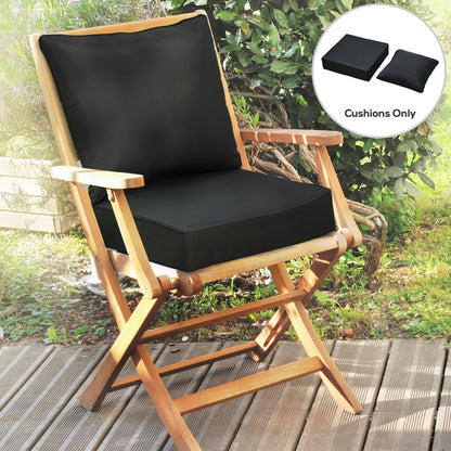 Outsunny Outdoor Seat and Back Cushion Set Patio Deep Seating Chair Replacement Cushion