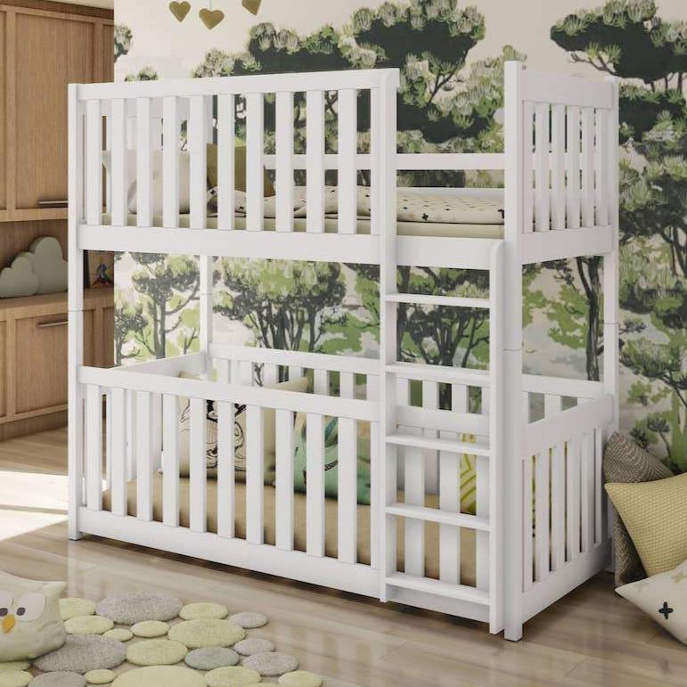 Wooden Bunk Bed Konrad with Cot Bed