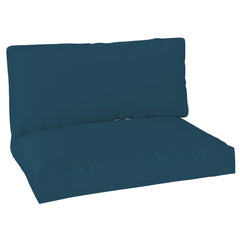 Outsunny 2 Seater Pallet Furniture Cushions Pallet Cushions, UPF20+ 220gsm Fabric, 20 cm Thick Outdoor Seat Pads, Navy Blue