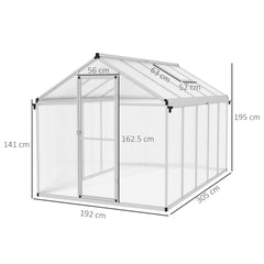 Outsunny 10 x 6ft Aluminium Frame Walk-In Greenhouse