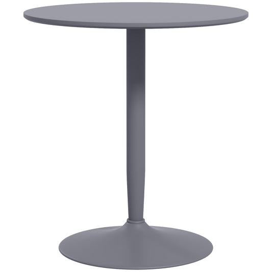 HOMCOM 75H x 70cm Two-Person Minimalistic Dining Table - Grey