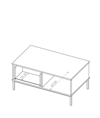 Querty 02 Coffee Table 100cm