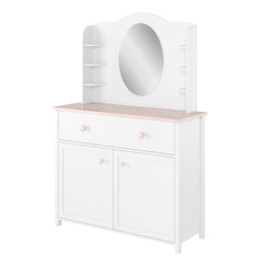 Luna LN-06 Desk Hutch with Mirror 94cm