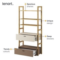 Lenny LY-02 Bookcase 85cm