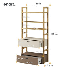 Lenny LY-02 Bookcase 85cm