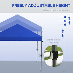 Outsunny 3 x 3m Pop-Up Gazebo, with Accessories - Blue