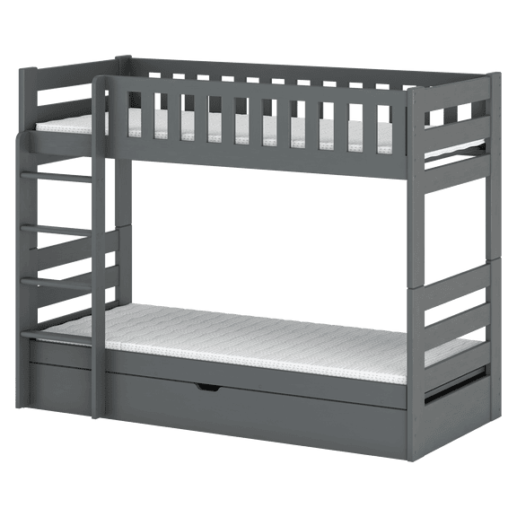 Wooden Bunk Bed Focus With Storage