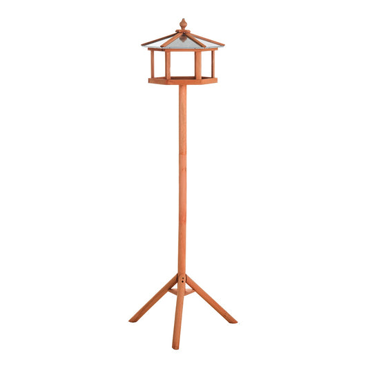 PawHut Wooden Bird Table for the garden Feeding Station, 153Hcm