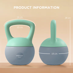 SPORTNOW 6KG Kettlebell, Soft Kettle Bell with Non-Slip Handle for Home Gym Weight Lifting and Strength Training