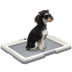 PawHut Dog Toilet Tray for Training Dogs, Dog Litter Tray for Indoor, Outdoor, 63 x 49 x 6cm