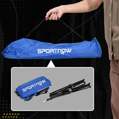 SPORTNOW 4m Badminton Net, Height Adjustable Outdoor Sports Net, with Carry Bag, for Tennis, Pickleball, Volleyball, Blue