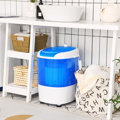Semi-Automatic Washing Machine with 3 Modes for Apartment-Blue