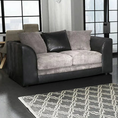 Modern Suite Cord Fabric Corner Sofa - Brown