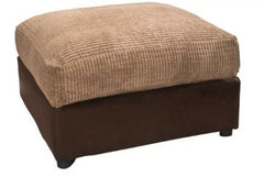 Modern Suite Cord Fabric Corner Sofa - Brown