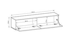 Moro Floating TV Cabinet 135cm