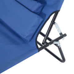 Outsunny Reading Hole Sun Lounger - Blue