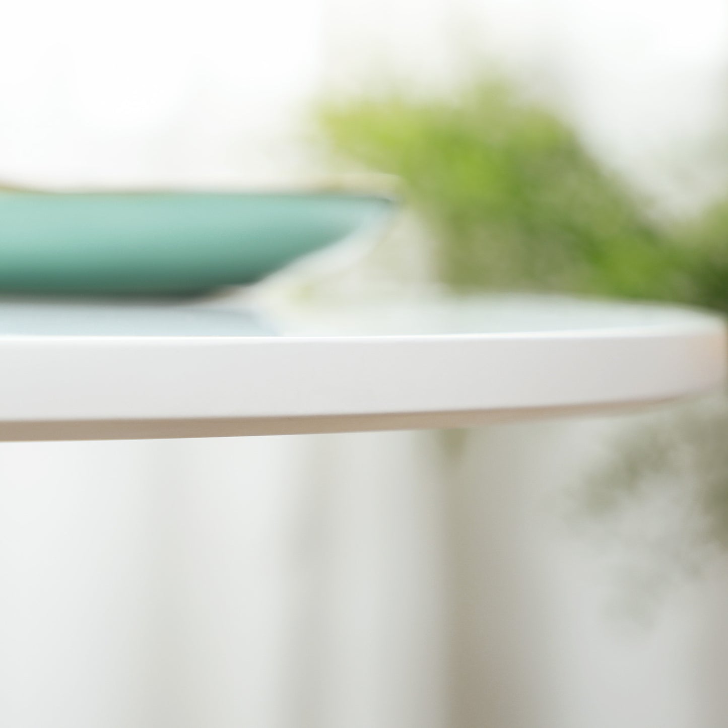 HOMCOM 75H x â70cm Two-Person Minimalistic Dining Table - White