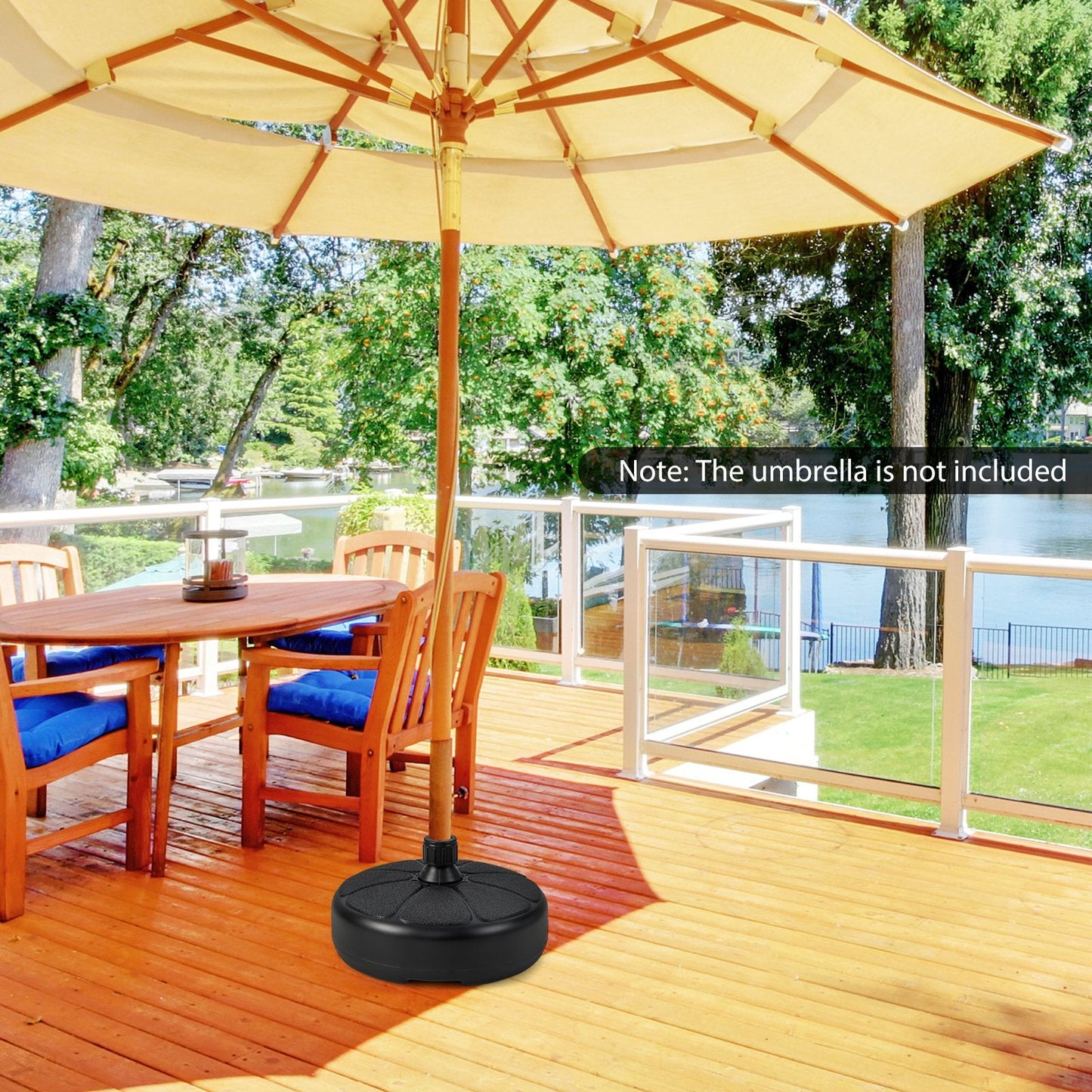 Fillable Round Umbrella Base 1.5inch Umbrella Poles