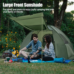 1/2 Person Foldable Camping Tent with Air Mattress Sleeping Bag-1 Person