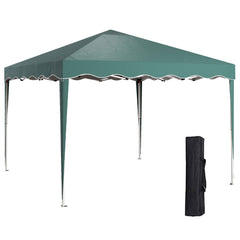 Outsunny 3 x 3cm Adjustable Height Pop-Up Gazebo, with Bag - Green