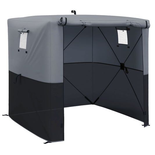 Outsunny 2 x 2m Pop-Up Gazebo, with Accessories - Black