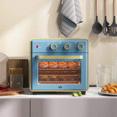 HOMCOM 20L 90-230√¢‚Äû∆í Mini Electric Oven - Blue