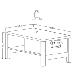 Olin 99 Coffee Table 90cm