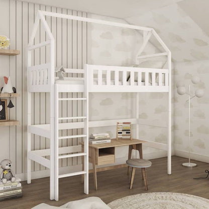 Otylia Wooden Loft Bed