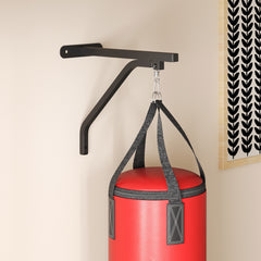 SPORTNOW Unfilled Punching Bag Set with Boxing Bag Bracket, Boxing Gloves, Hand Wraps and 360√Ç¬∞ Swivel Hook