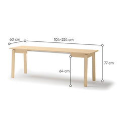 Plot PT-02 Extendable Dining Table 104cm